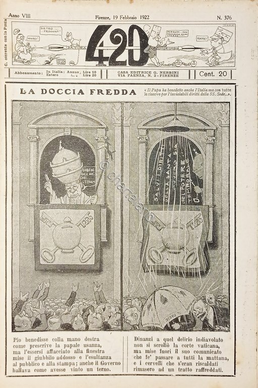 Rivista Satirica Umoristica - IL 420 - N. 376 - …