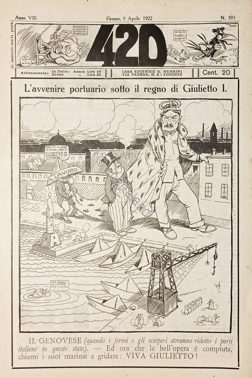 Rivista Satirica Umoristica - IL 420 - N. 383 - …