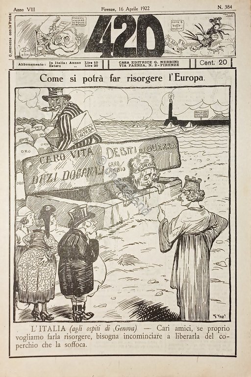 Rivista Satirica Umoristica - IL 420 - N. 384 - …