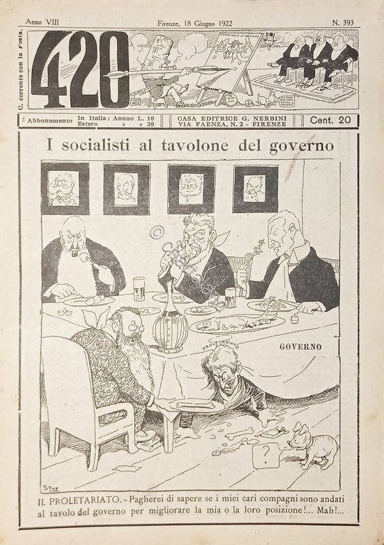 Rivista Satirica Umoristica - IL 420 - N. 393 - …