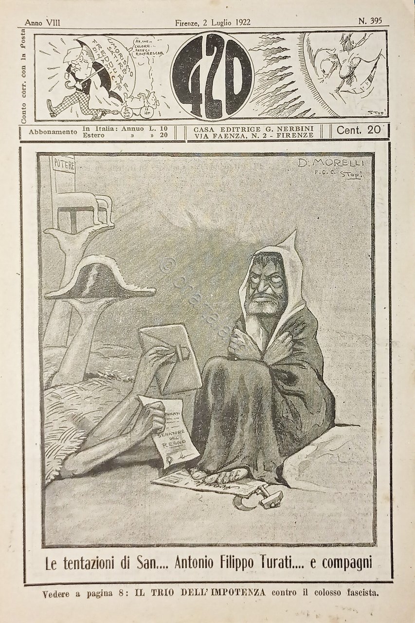 Rivista Satirica Umoristica - IL 420 - N. 395 - …