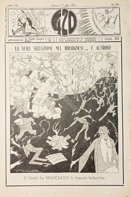 Rivista Satirica Umoristica - IL 420 - N. 396 - …