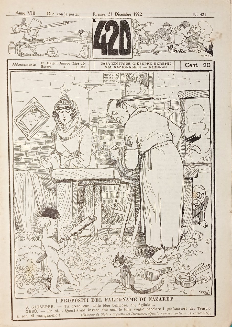 Rivista Satirica Umoristica - IL 420 - N. 421 - …