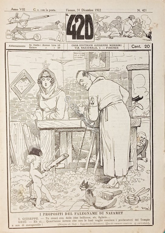 Rivista Satirica Umoristica - IL 420 - N. 421 - …