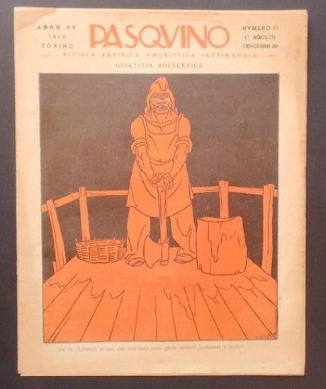 Rivista Satirica Umoristica - Pasquino - Giustizia Bolscevica - N° … | Immagine principale