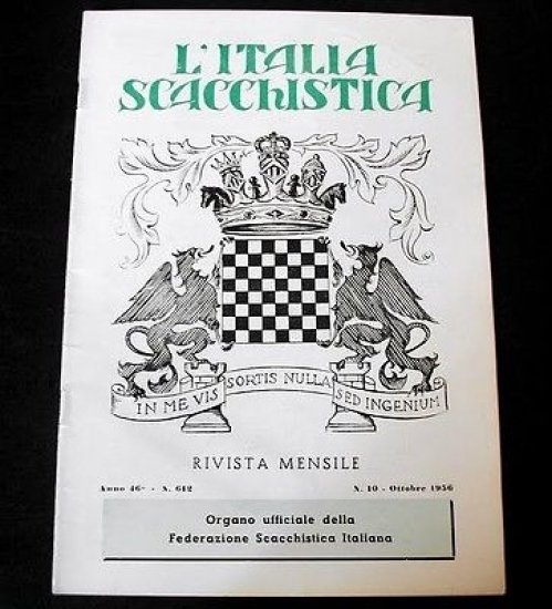 Rivista Scacchi - L' Italia Scacchistica n° 612 - 1956 | Immagine principale