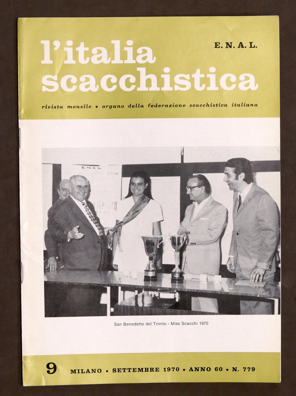 Rivista Scacchi - L' Italia Scacchistica n° 779 - 1970