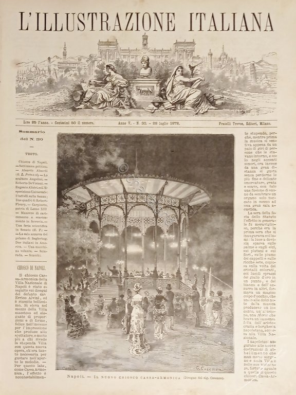 Rivista Settimanale - L'illustrazione Italiana N. 30 - 28 Luglio 1878 