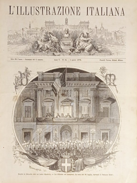 Rivista Settimanale - L'illustrazione Italiana N. 31 - 4 Agosto 1878 