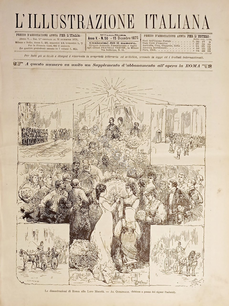 Rivista Settimanale - L'illustrazione Italiana N. 50 - 15 Dicembre …
