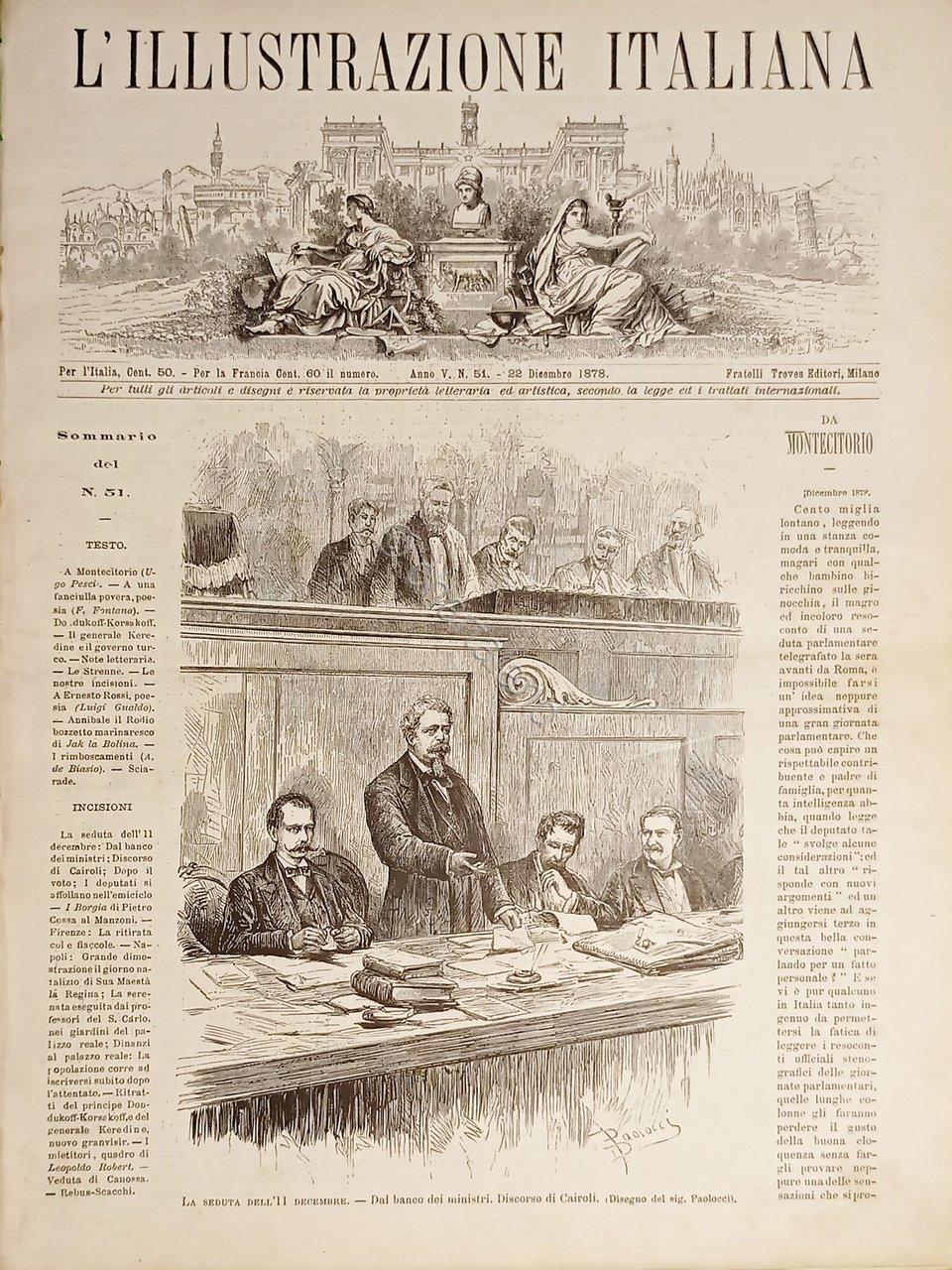 Rivista Settimanale - L'illustrazione Italiana N. 51 - 22 Dicembre …