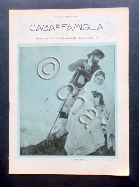 Rivista settimanale illustrata - Casa e Famiglia - 6 Marzo …