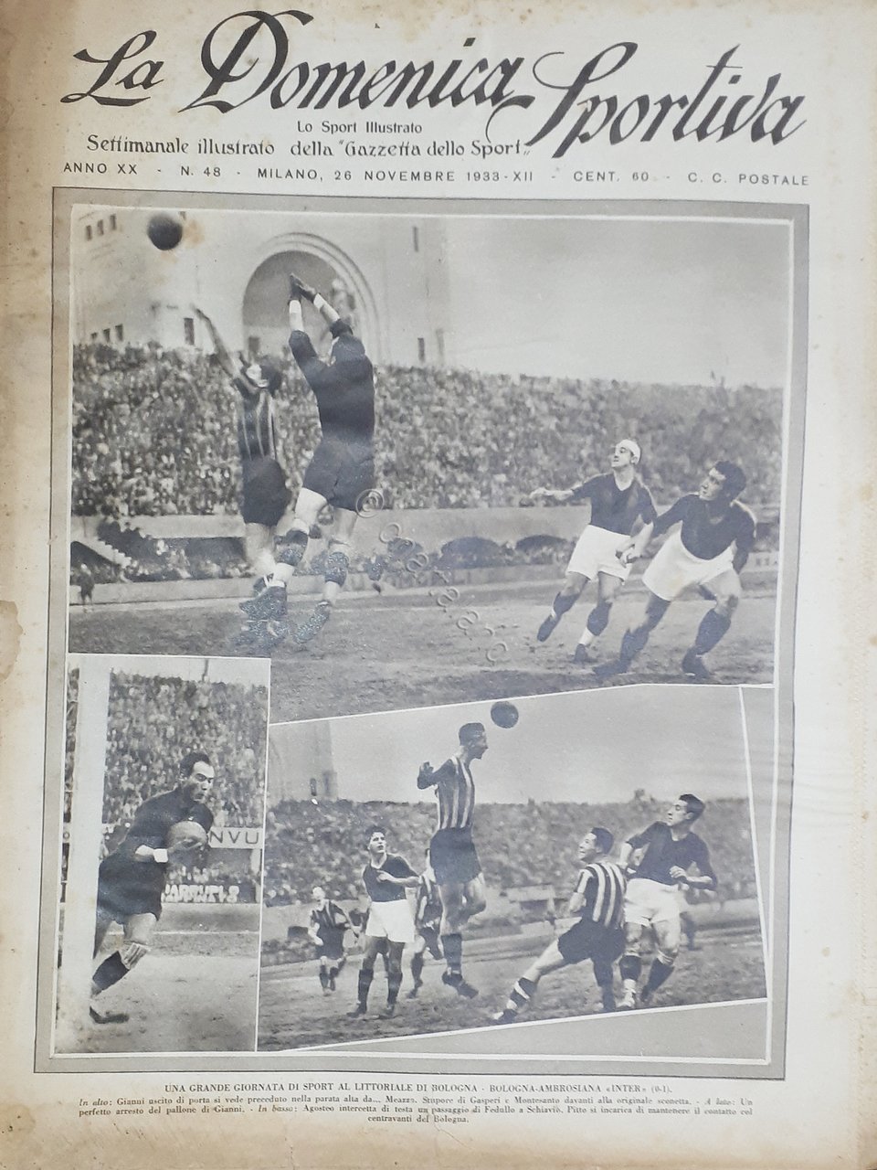 Rivista Sport - La Domenica Sportiva N. 48 - Bologna …