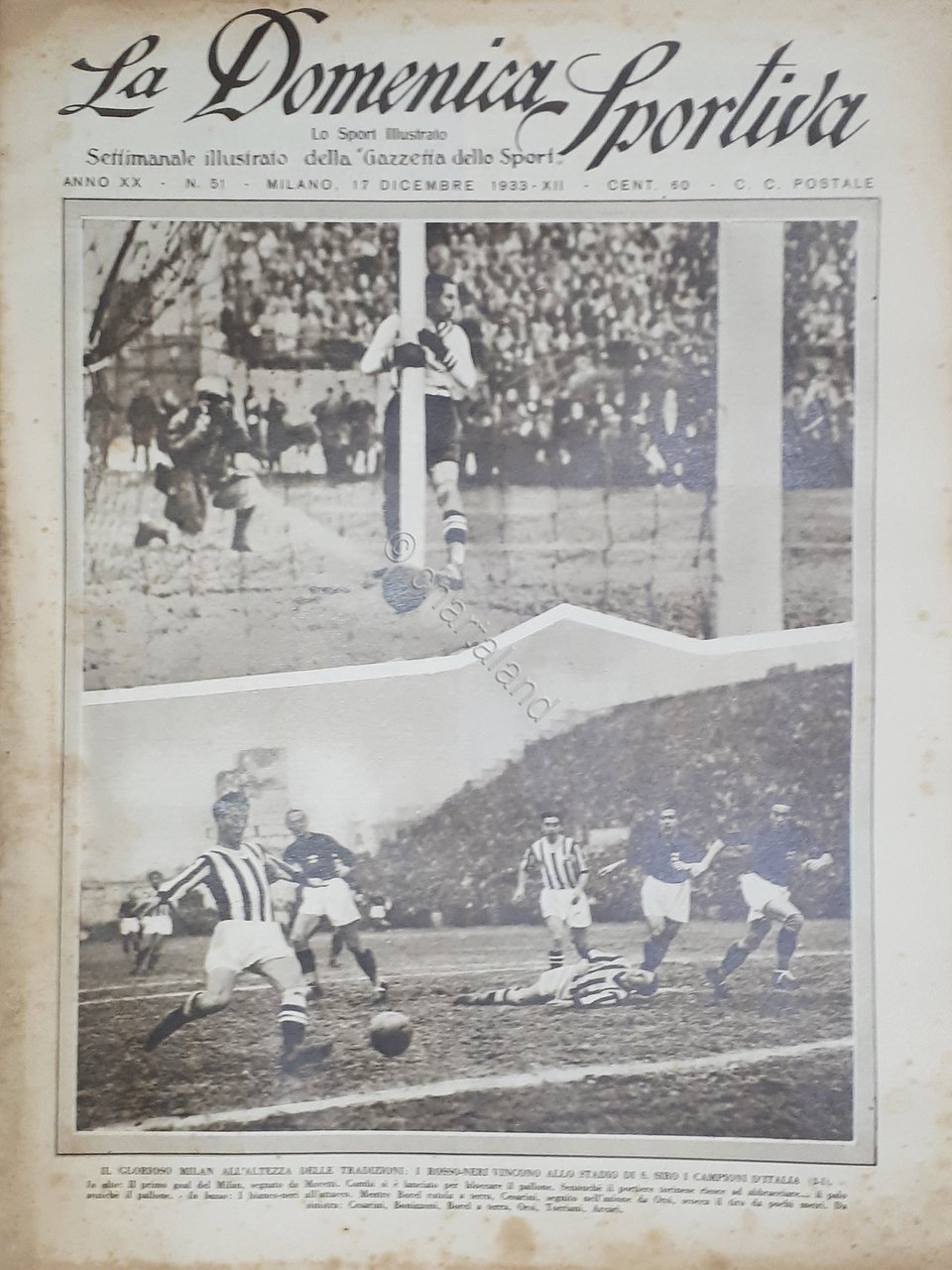 Rivista Sport - La Domenica Sportiva N. 51 - Milan …