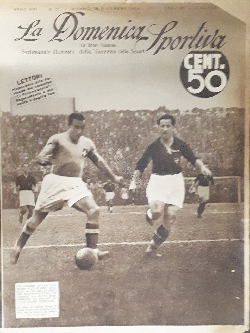 Rivista Sport - La Domenica Sportiva N. 51 Azzurri d'Italia … | Immagine principale