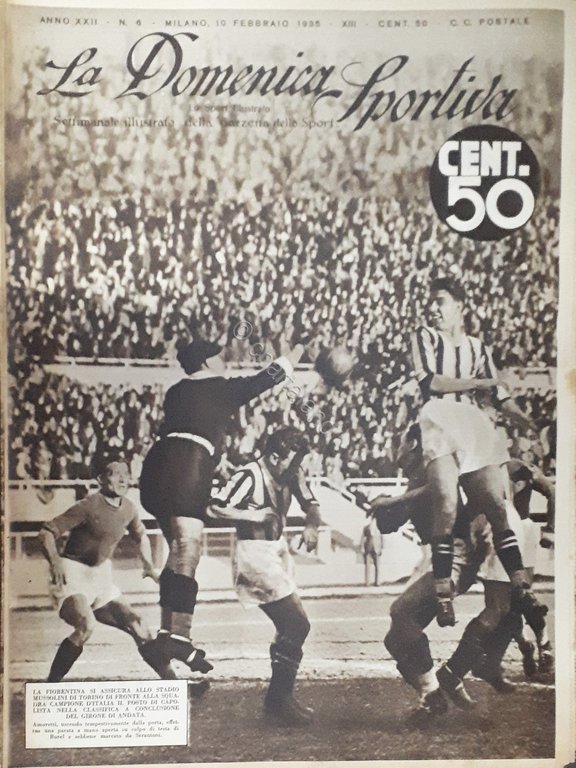 Rivista Sport - La Domenica Sportiva N. 6 Fiorentina allo … | Immagine Gallery 1