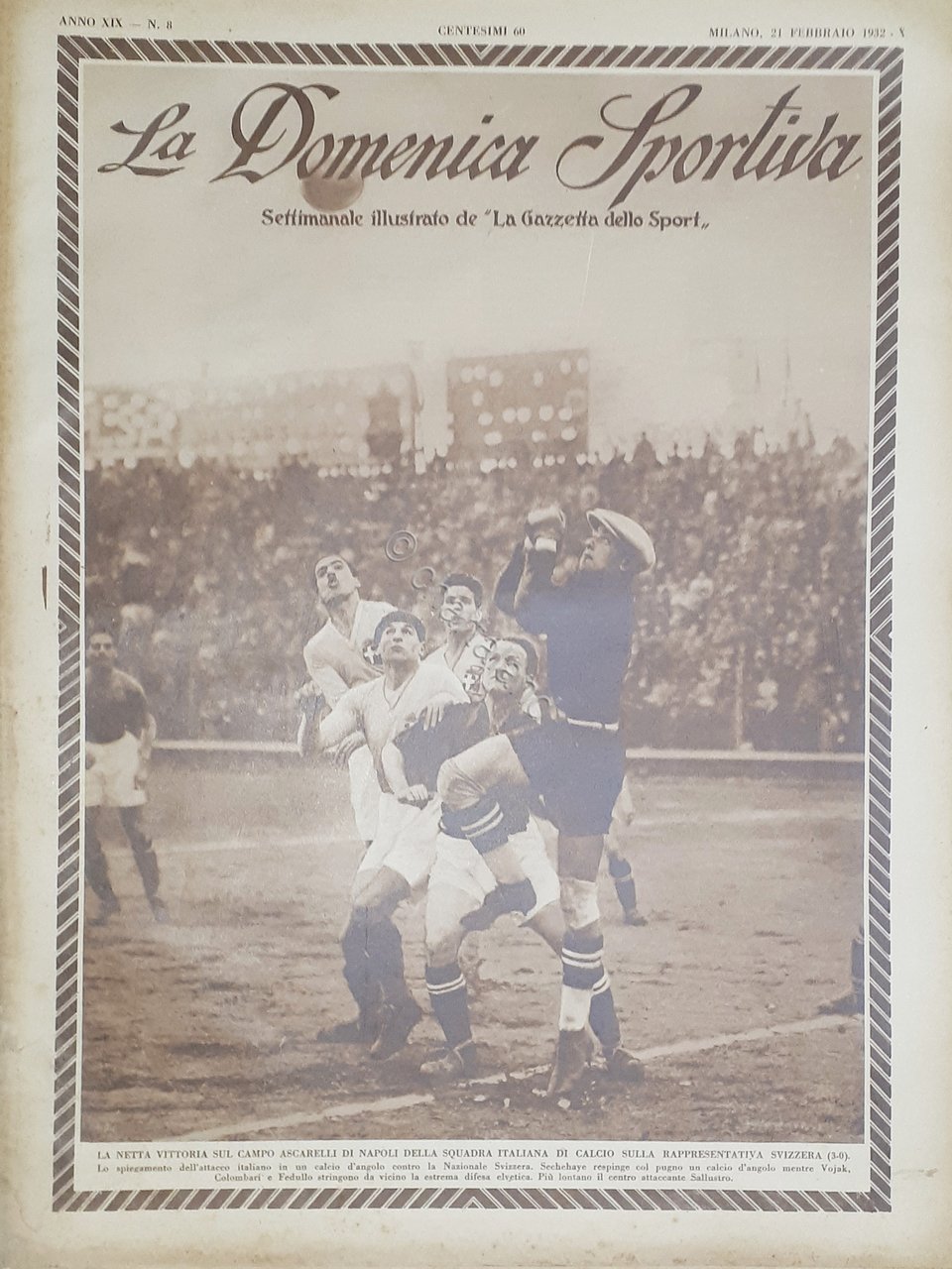 Rivista Sport - La Domenica Sportiva N. 8 - Italia … | Immagine principale