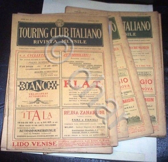 Rivista Touring Club Italiano TCI 1907 - Anno Completo