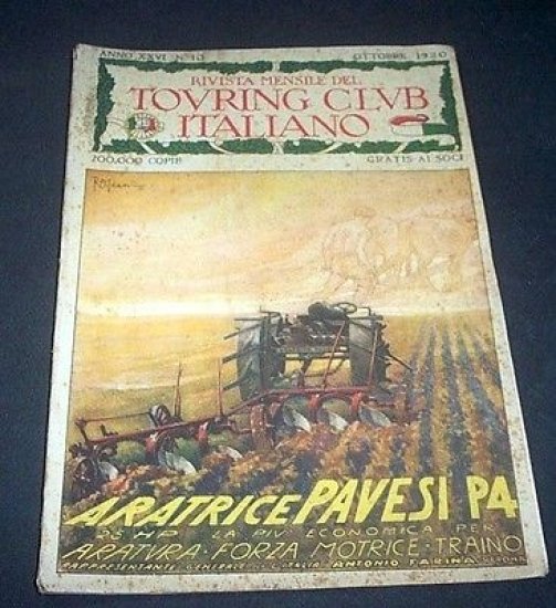 Rivista Touring Club Italiano TCI n. 10 - 1920