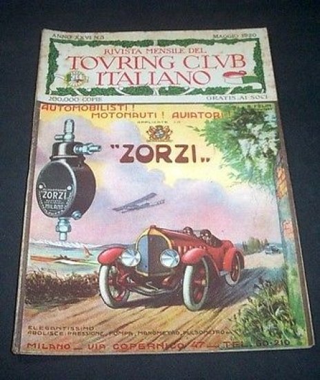 Rivista Touring Club Italiano TCI n. 5 - 1920 Felin