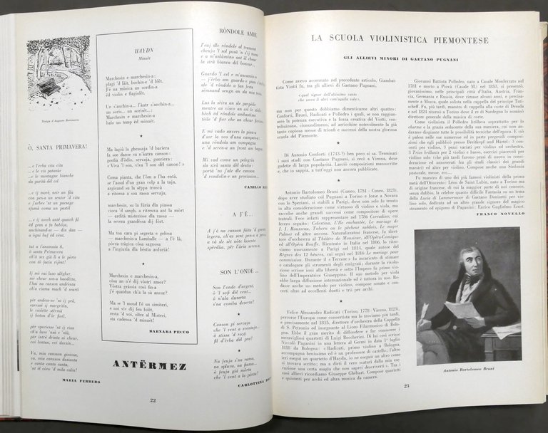 Rivista trimestrale - Musicalbrandè - Arvista Piemonteisa - Raccolta 1959 …