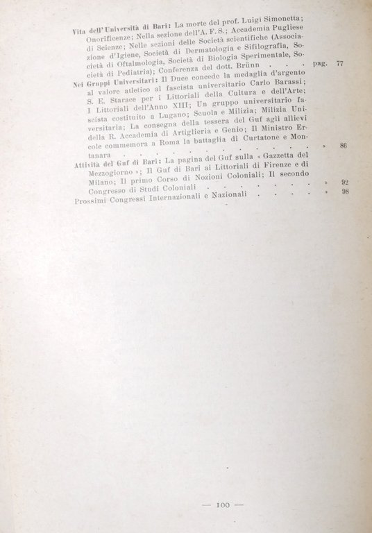 Rivista Università Studi Benito Mussolini Bari - Azione e Pensiero …