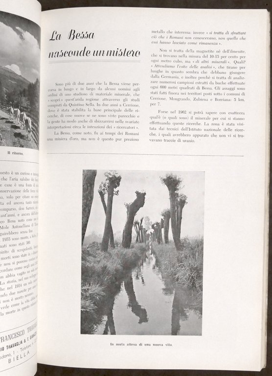 Rivista Vie del Biellese - Biella 1962 Turismo Sport Curiosità …