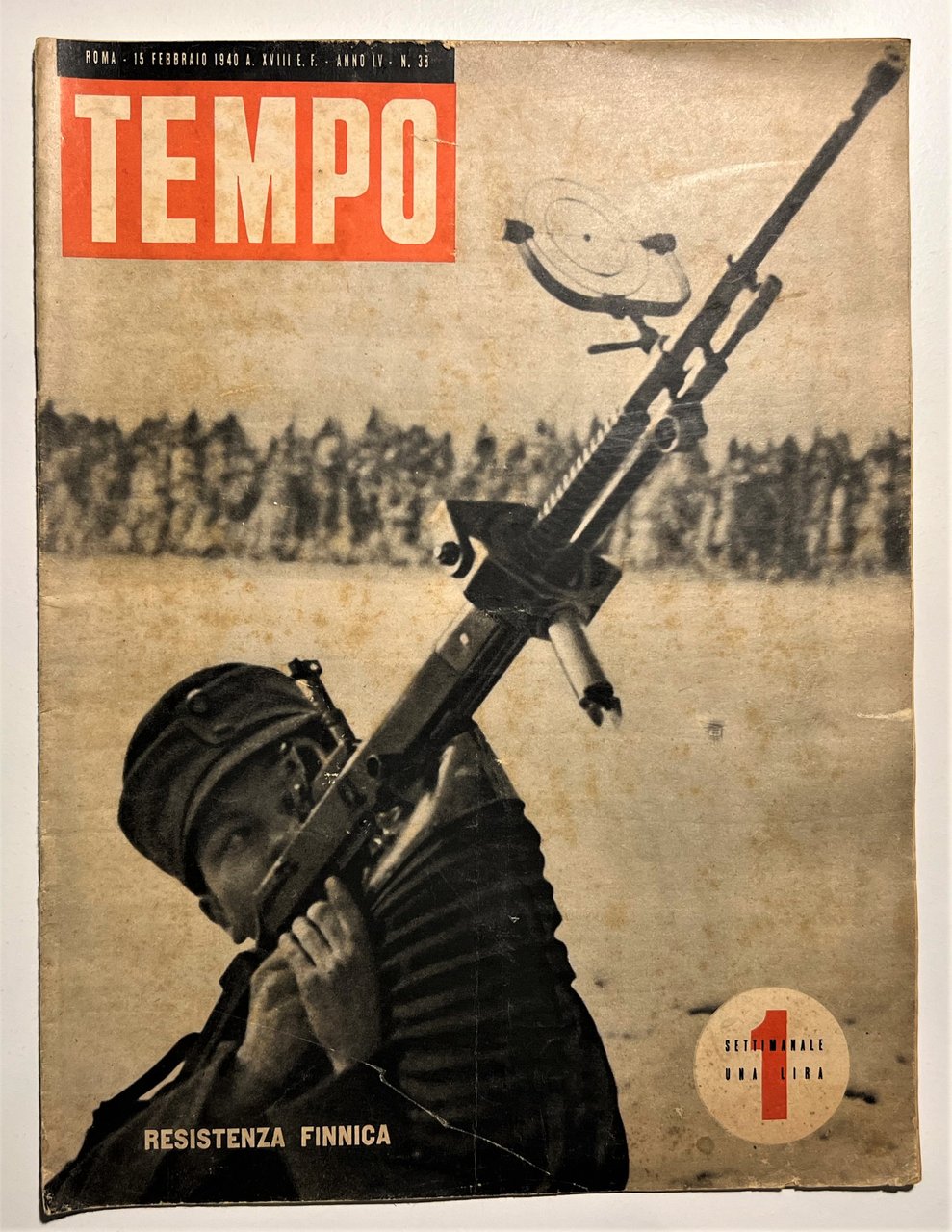 Rivista WWII - Tempo N. 38 - 1940 Resistenza finnica