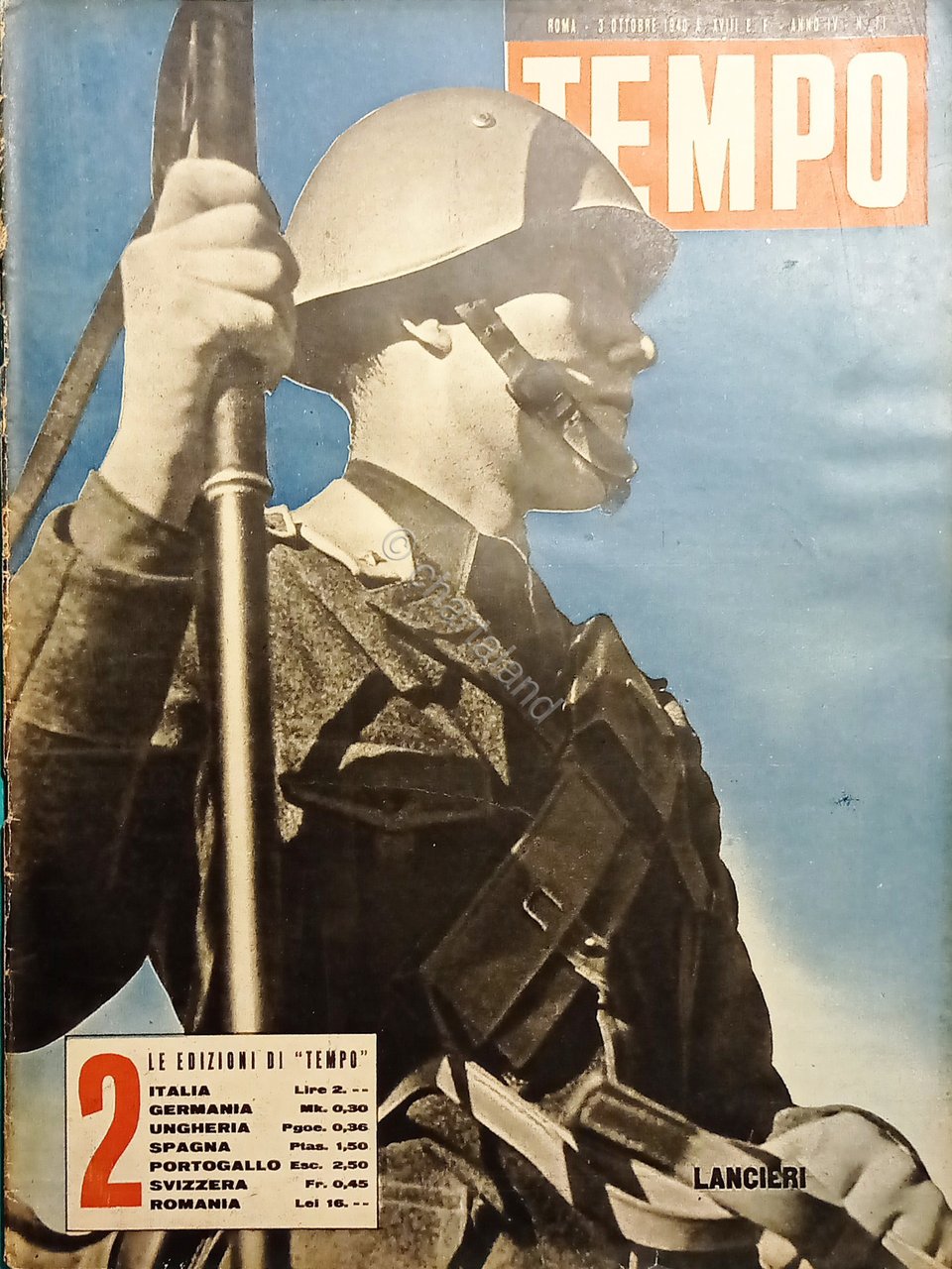 Rivista WWII - Tempo N. 71 - Lancieri - 1940