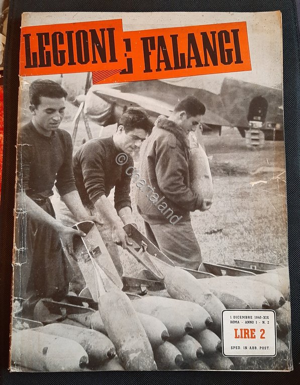Rivista WWII Legioni e Falangi - Dicembre 1940 n. 2