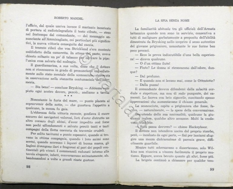 Roberto Mandel - La spia senza nome - Romanzo - …