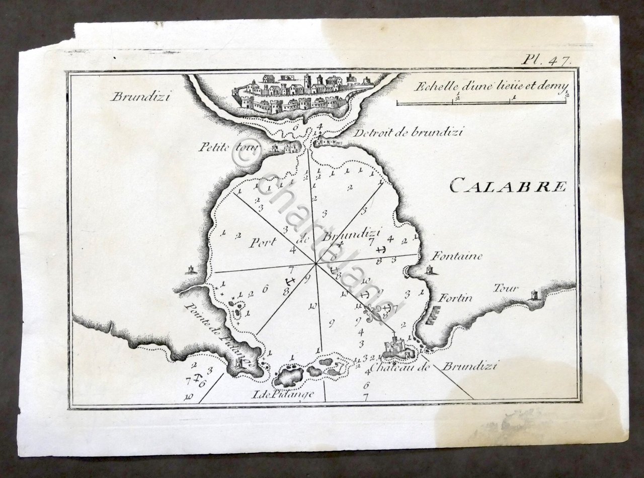 Roux - Calabre - Brundizi - Stampa Portolano Italia Puglia …