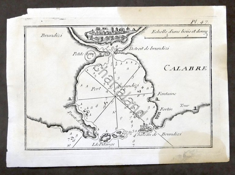 Roux - Calabre - Brundizi - Stampa Portolano Italia Puglia …