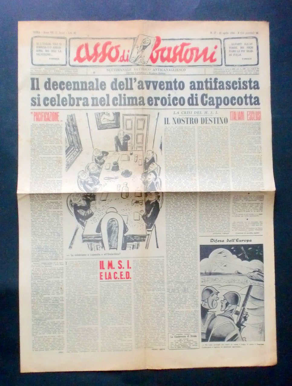 RSI - MSI - Giornale Asso di Bastoni - Anno … | Immagine principale