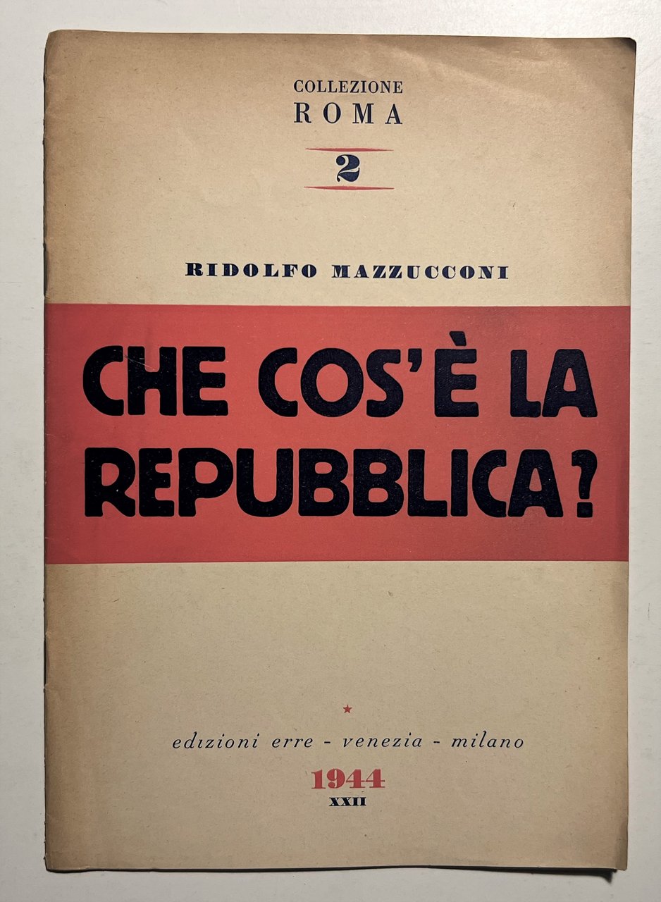 RSI - R. Mazzucconi - Che cos'è la Repubblica? - … | Immagine principale