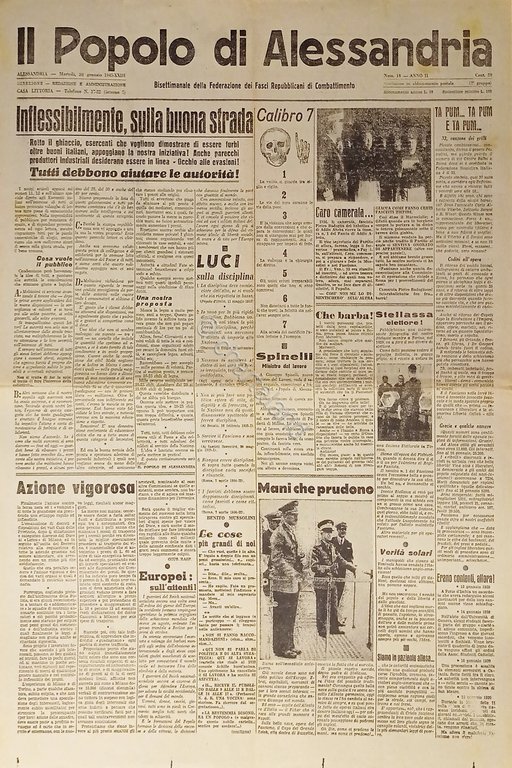 RSI Federazione Fasci - Il Popolo di Alessandria N. 18 …