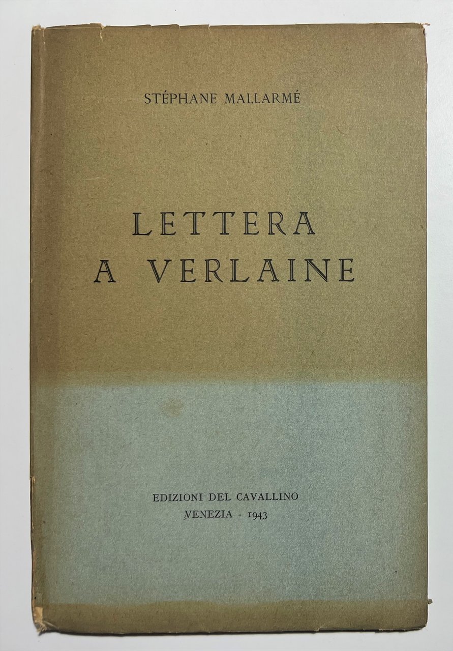 S. Mallarmé - Lettera a Verlaine - ed. 1943