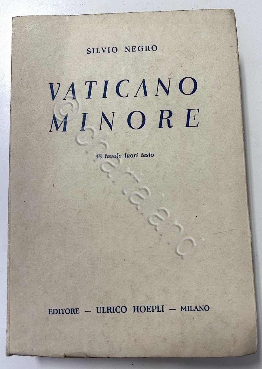 S. Negro - Vaticano minore - 1^ ed. 1936