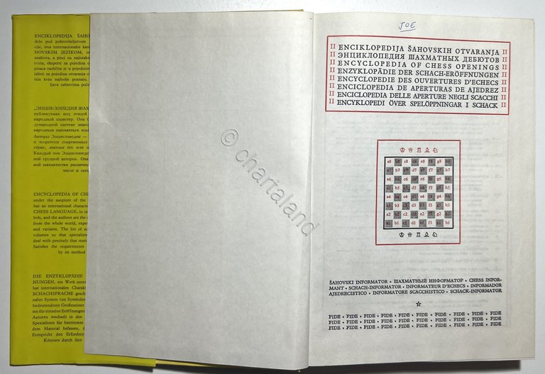 Sahovski Informator Beograd - Enciclopedia delle aperture negli scacchi B …
