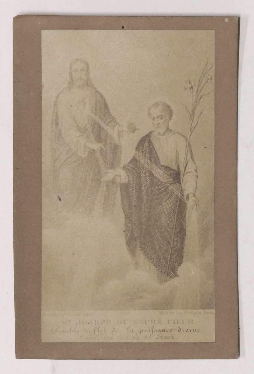 Santino d'epoca - St. Joseph de Sacre Coeur - fine …
