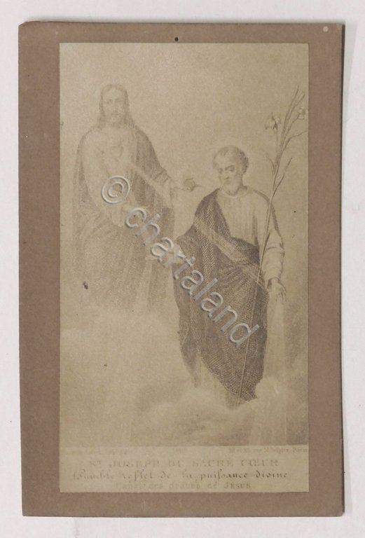 Santino d'epoca - St. Joseph de Sacre Coeur - fine …