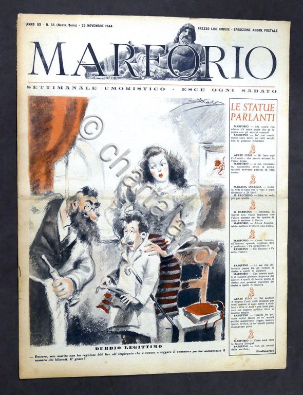 Satira - Marforio Settimanale umoristico di Roma - Anno 53 …