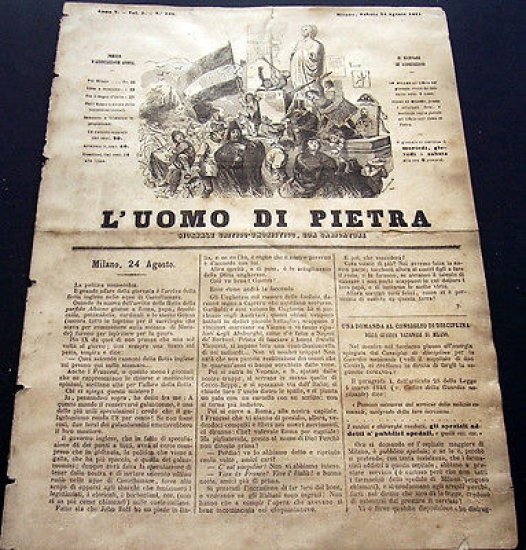 Satira Caricature Giornale Critico Umoristico - L'Uomo di Pietra n. …