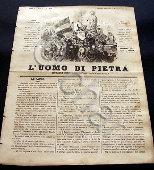 Satira Caricature Giornale Critico Umoristico - L'Uomo di Pietra n. …