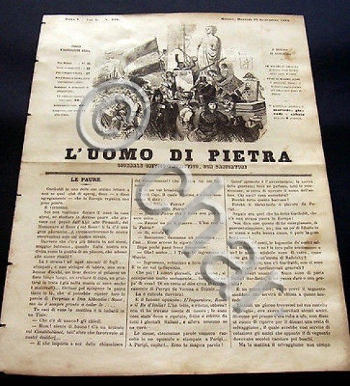 Satira Caricature Giornale Critico Umoristico - L'Uomo di Pietra n. …