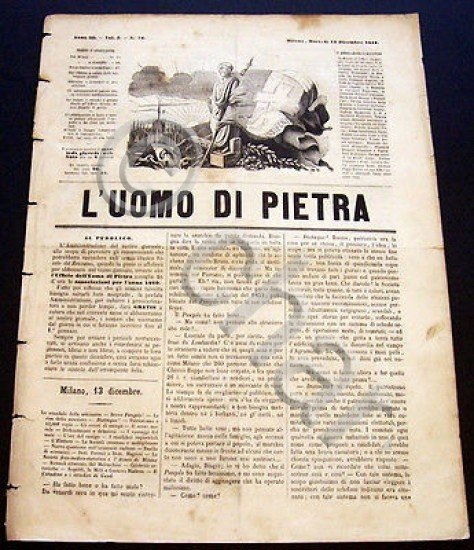 Satira Caricature Giornale Critico Umoristico - L'Uomo di Pietra n. …