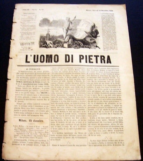 Satira Caricature Giornale Critico Umoristico - L'Uomo di Pietra n. …