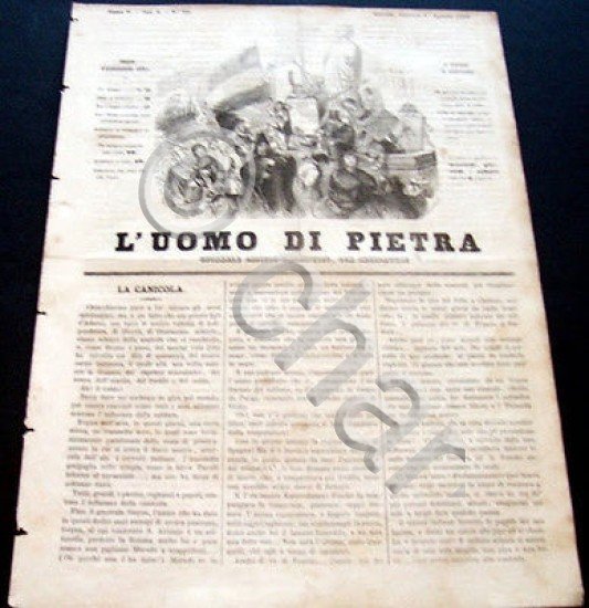 Satira Caricature Giornale Critico Umoristico - L'Uomo di Pietra n. …