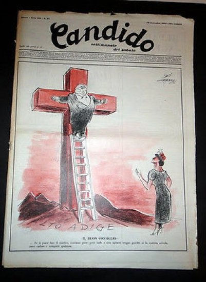 Satira Caricature Guareschi Candido n° 40 - 1956