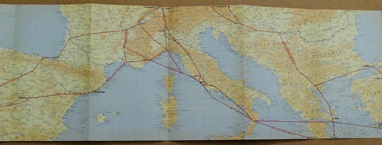 Scandinavian Airlines System - Route map Europe - Mappa Rotte …
